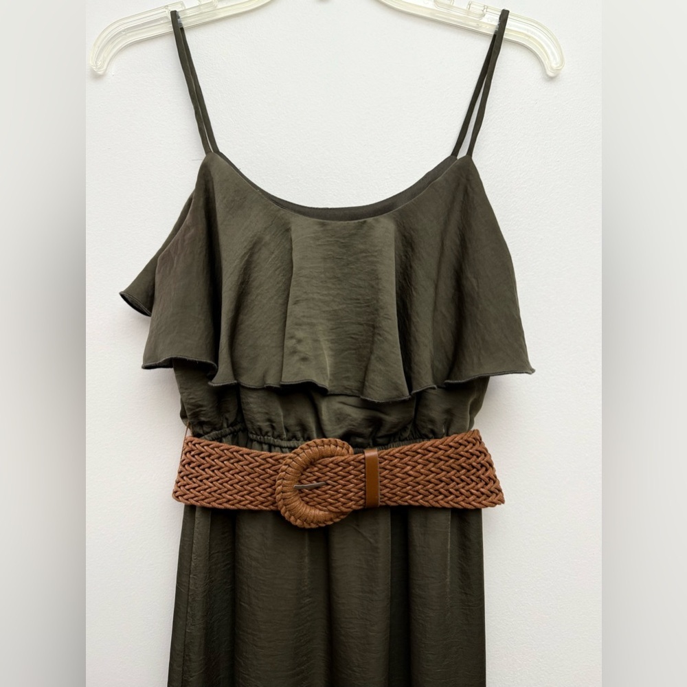 Jodi Kristopher Green Sundress with Spaghetti Straps